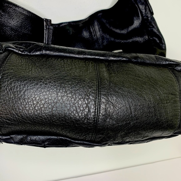 Day and Mood Isa Hobo Purse Black Leather Shoulder Strap Anthropologie - Picture 6 of 12